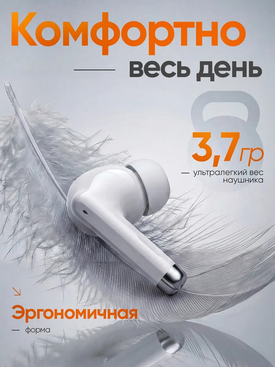 Беспроводные наушники Bluetooth 5.4 — фото 10 из 12