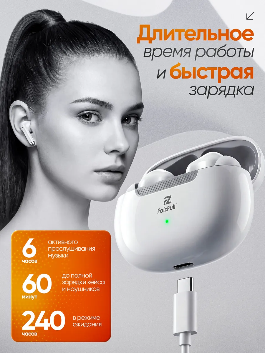 Беспроводные наушники Bluetooth 5.4 — фото 2 из 12