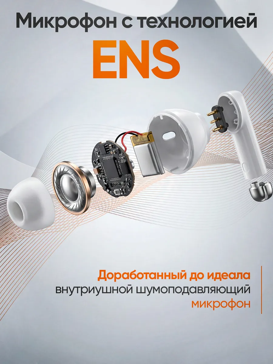 Беспроводные наушники Bluetooth 5.4 — фото 5 из 12