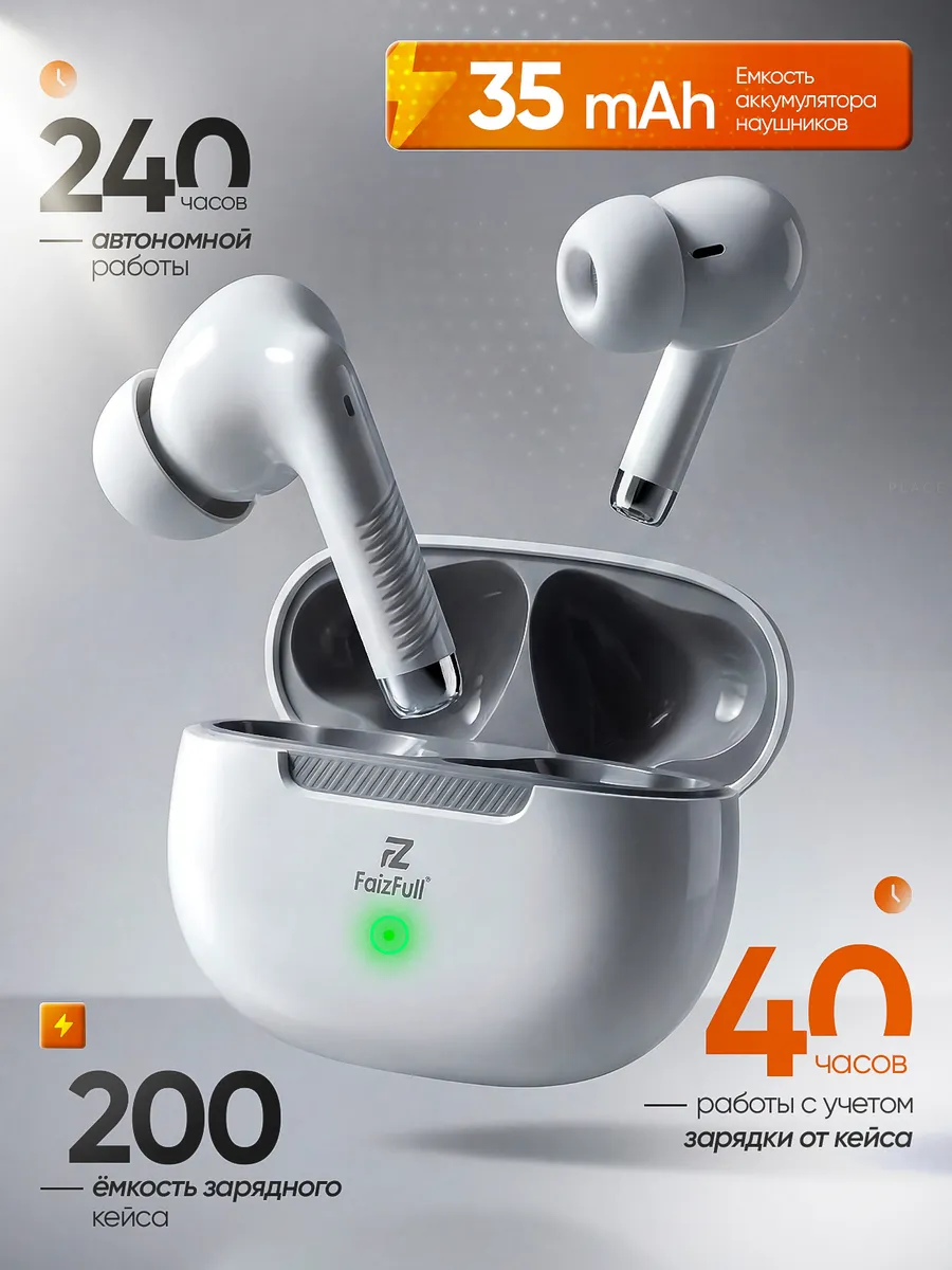 Беспроводные наушники Bluetooth 5.4 — фото 7 из 12